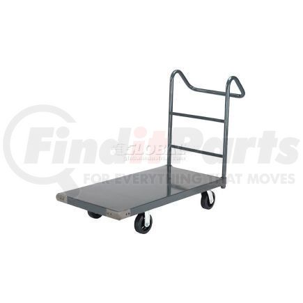 952127E by GLOBAL INDUSTRIAL - Global Industrial&#153; Steel Deck Truck 60x30 2000 Lb. Cap. 6" Rubber Casters - Ergo Handle