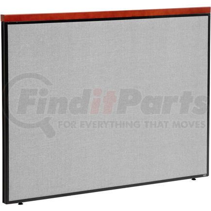 277531GY by GLOBAL INDUSTRIAL - Interion&#174; Deluxe Office Partition Panel, 60-1/4"W x 43-1/2"H, Gray