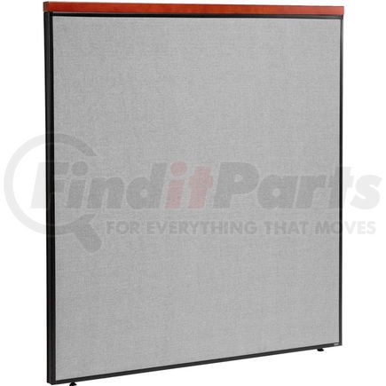 277532GY by GLOBAL INDUSTRIAL - Interion&#174; Deluxe Office Partition Panel, 60-1/4"W x 61-1/2"H, Gray