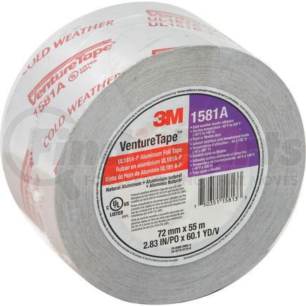 7100043929 by 3M - 3M&#8482; VentureTape UL181A-P Foil Tape, 3 IN x 60 Yards, 1581-G076