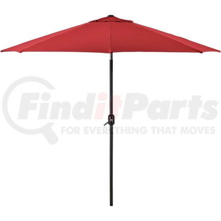 262070 by GLOBAL INDUSTRIAL - Global Industrial&#8482; Outdoor Umbrella -Tilt Mechanism - Olefin - 8-1/2', Red