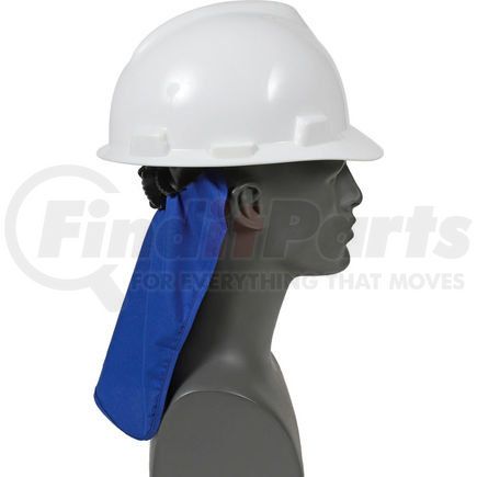 12336 by ERGODYNE - Ergodyne&#174; Chill-Its&#174; 6717 Cooling Hard Hat Pad W/ Neck Shade, Solid Blue, One Size