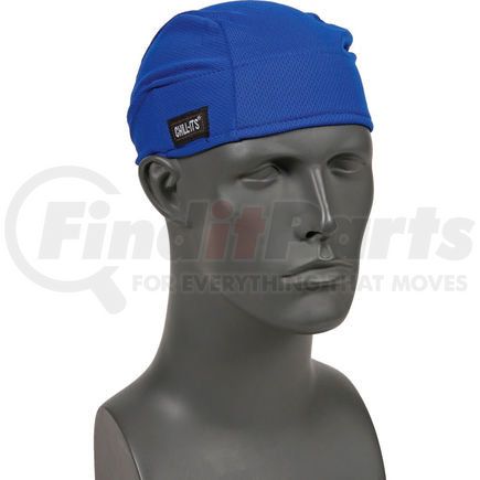 12481 by ERGODYNE - Ergodyne&#174; Chill-Its&#174; 6615 High-Performance Dew Rag, Blue, One Size