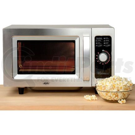 242942 by GLOBAL INDUSTRIAL - Nexel&#174; Commercial Microwave Oven, 0.9 Cu. Ft., 1000 Watts, Dial Control, Stainless Steel