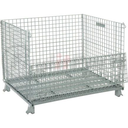 493395 by GLOBAL INDUSTRIAL - Global Industrial&#153; Folding Wire Container 48"L x 40"W x 36-1/2"H 3000 Lb. Capacity