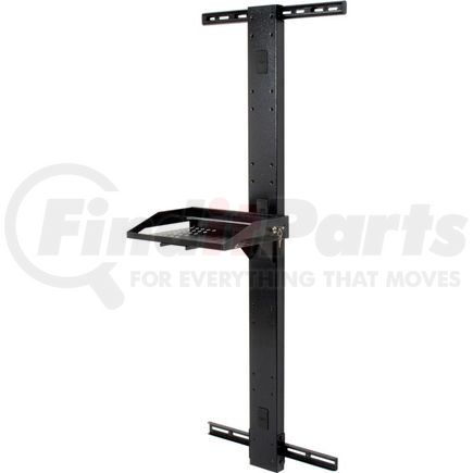 239194BK by GLOBAL INDUSTRIAL - Global Industrial&#8482; 72"H Laptop Wall Mount Unit - Black