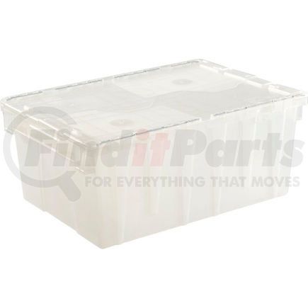 FP143-Clear by LEWIS-BINS.COM - ORBIS Flipak&#174; Attached Lid Container FP143 -21-4/5 x 15-1/5 x 9-4/5, Clear