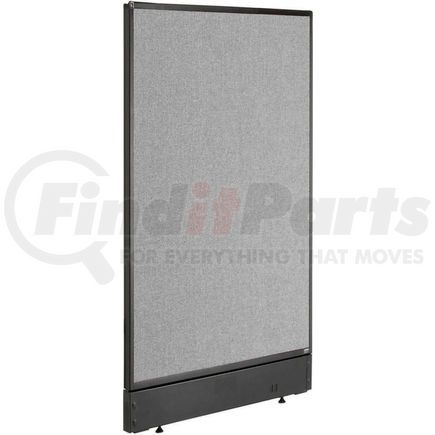 277660NGY by GLOBAL INDUSTRIAL - Interion&#174; Non-Electric Office Partition Panel with Raceway, 24-1/4"W x 46"H, Gray