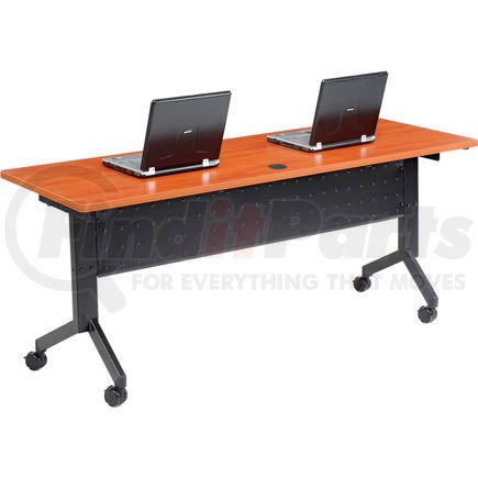 695125 by GLOBAL INDUSTRIAL - Interion&#174; Training Table - Flip-Top 72" x 24" - Cherry