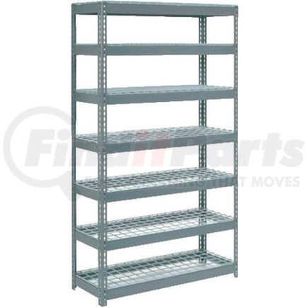 255541 by GLOBAL INDUSTRIAL - Global Industrial&#153; Extra Heavy Duty Shelving 48"W x 12"D x 84"H With 7 Shelves, Wire Deck, Gry