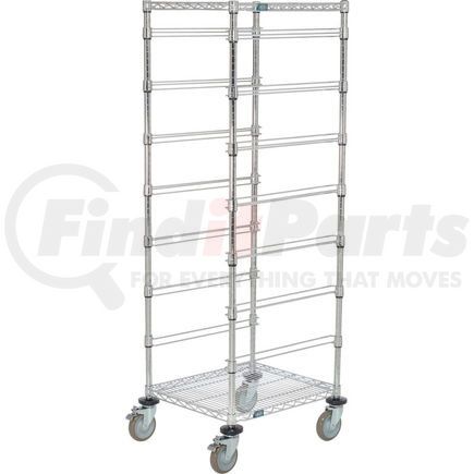 269030 by GLOBAL INDUSTRIAL - Global Industrial&#153; 21"L x 24"W x 69"H Chrome Wire Cart - 7 Level