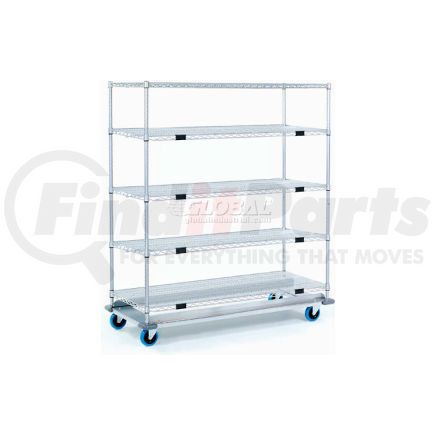 558820A by GLOBAL INDUSTRIAL - Nexel&#174; Open Sided Wire Stock Picker Truck 5 Wire Shelves 1000 Lb. Cap 60x24x69