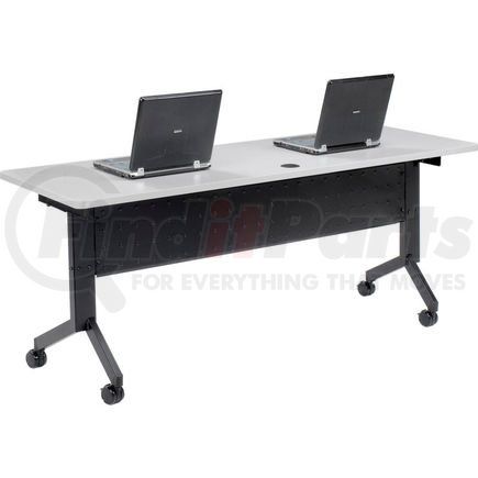 695220 by GLOBAL INDUSTRIAL - Interion&#174; Training Table - Flip Top 72" x 24" - Gray