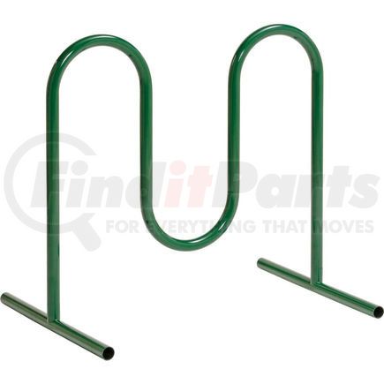 652777FGN by GLOBAL INDUSTRIAL - Global Industrial&#8482; 5-Bike Wave Bike Rack, Green, Free Standing