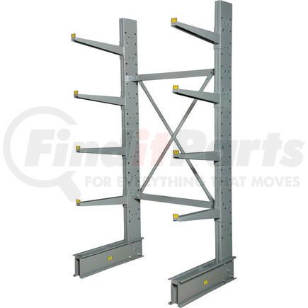 320822 by GLOBAL INDUSTRIAL - Global Industrial&#153; Single Sided HD Cantilever Rack Starter, 48"W x 38"D x 8'H, With Lip