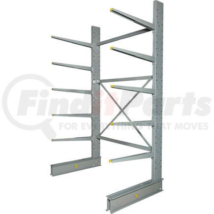 320823 by GLOBAL INDUSTRIAL - Global Industrial&#153; Single Sided HD Cantilever Rack Starter, 72"W x 50"D x 10'H, No Lip