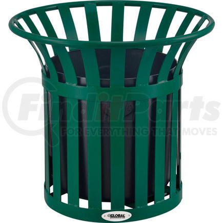 695738GN by GLOBAL INDUSTRIAL - Global Industrial&#8482; Steel Slat Planter - Green