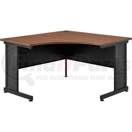 248999WN by GLOBAL INDUSTRIAL - Interion&#174; 48"W Corner Desk - Walnut