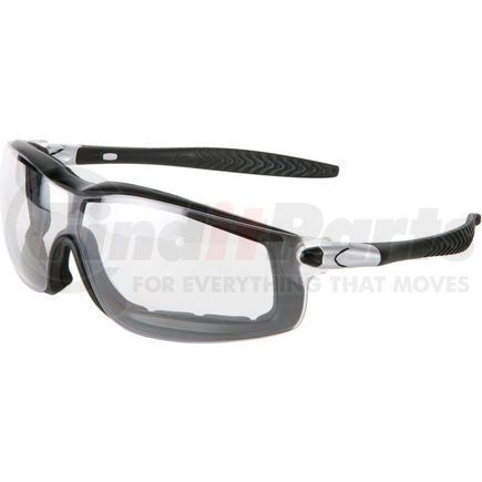 RT110AF by MCR SAFETY - MCR Safety&#174; RT110AF Safety Glasses RT1 Series, Black Frame, Clear Anti-Fog Lens