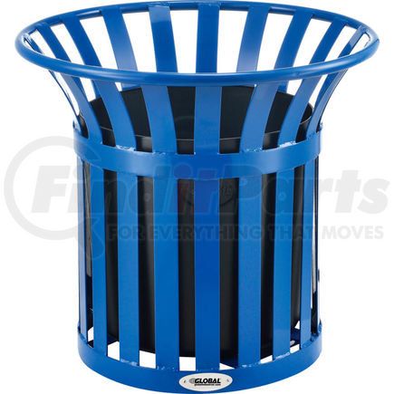 695738BL by GLOBAL INDUSTRIAL - Global Industrial&#8482; Steel Slat Planter - Blue