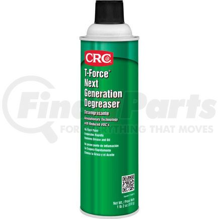 1750018 by CRC - CRC T-Force&#174; Next Generation Degreaser, 18 Wt Oz, Aerosol, HFC/DCE, Colorless
