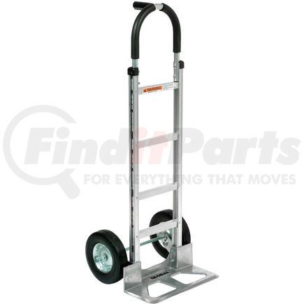 168264 by GLOBAL INDUSTRIAL - Global Industrial&#8482; Aluminum Hand Truck - Pin Handle - Semi-Pneumatic Wheels