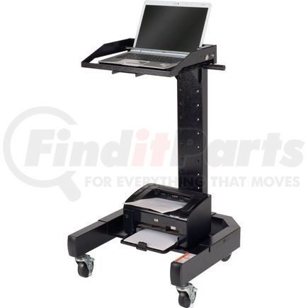 239141BK by GLOBAL INDUSTRIAL - Global Industrial&#8482; Orbit Mobile Laptop Cart, Black