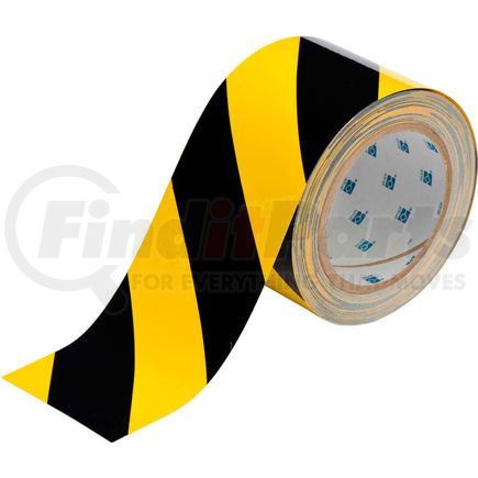 104347 by BRADY - Brady&#174; 104347 ToughStripe Floor Marking Tape, Polyester 3"W X 100'L Black/Yellow