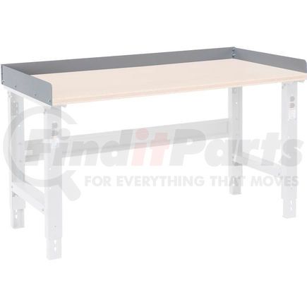 493633GY by GLOBAL INDUSTRIAL - Global Industrial&#153; Back and End Stops For Workbench Top - 96"W x 30"D x 3"H - Gray