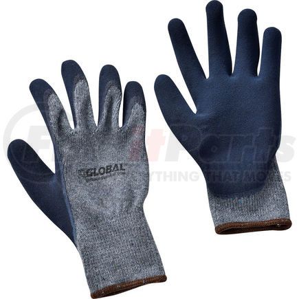 708349L by GLOBAL INDUSTRIAL - Global Industrial&#153; Ultra-Grip Foam Latex Coated Gloves, Poly/Cotton Knit, Black/Gray, Large 1PR