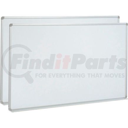 B880013PK by GLOBAL INDUSTRIAL - Global Industrial&#8482; Magnetic Whiteboard - 96 x 48 - Steel Surface - Aluminum Frame - Pack of 2