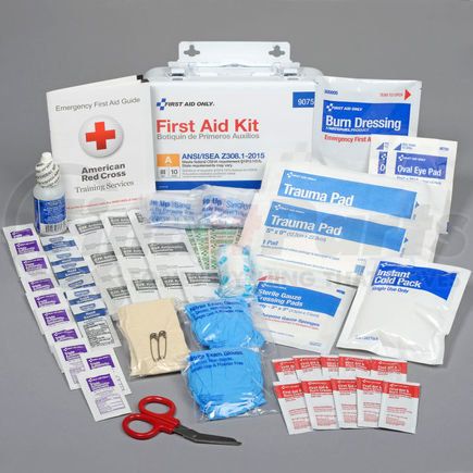 90755 by ACME UNITED - First Aid Only 90755 10 Person First Aid Kit, ANSI A, Metal Case