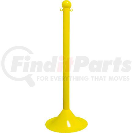 91502 by GLOBAL INDUSTRIAL - Mr. Chain Light Duty Plastic Stanchion Post, 41"H, Yellow