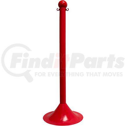 91505 by GLOBAL INDUSTRIAL - Mr. Chain Light Duty Plastic Stanchion Post, 41"H, Red