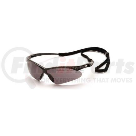 SB6320SP by PYRAMEX SAFETY GLASSES - Pmxtreme&#8482; Eyewear Gray Lens , Black Frame & Cord