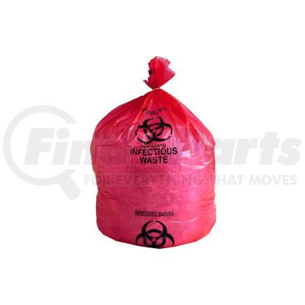 HD44RE by ELKAY - High Density Red Infectious Waste Liner, 17 Microns, 36" x 48", Pkg Qty 250
