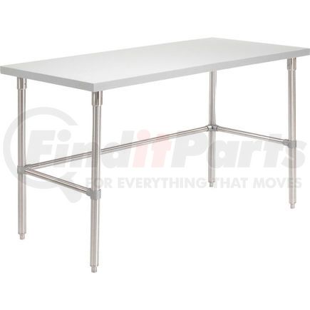 253812 by GLOBAL INDUSTRIAL - Global Industrial&#153; 60 X 30 Plastic Laminate Square Edge Workbench with Stainless Steel Legs
