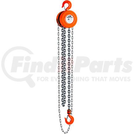 2258A by COLUMBUS MCKINNON - CM Series 622 Hand Chain Hoist, 2 Ton Capacity, 10Ft. Lift