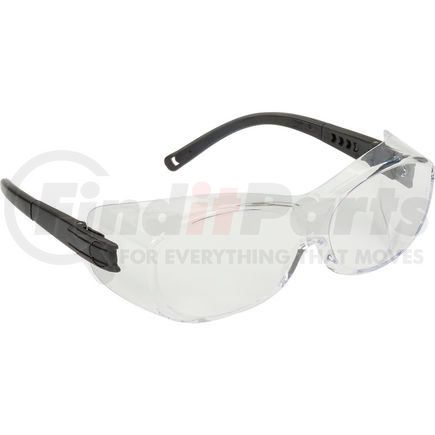 S3510SJ by PYRAMEX SAFETY GLASSES - Ots&#174; Eyewear Clear Lens , Black Temples