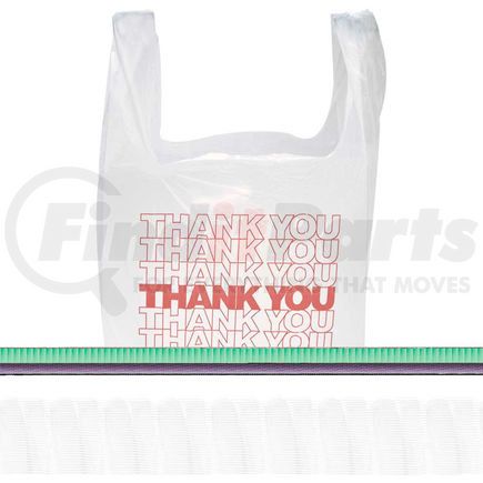 THW1VAL by UNITED STATIONERS - Plastic Bag "Thank You" With Handles 11-1/2" x 6-1/2" x 21" 12.5 Micron - 900 Pack