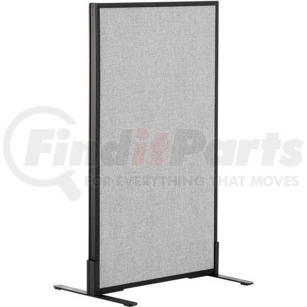 694655FGY by GLOBAL INDUSTRIAL - Interion&#174; Freestanding Office Partition Panel, 24-1/4"W x 42"H, Gray