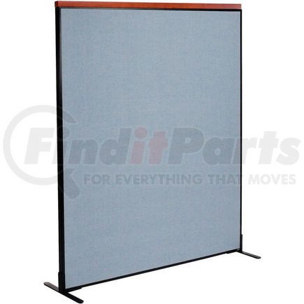 694852FBL by GLOBAL INDUSTRIAL - Interion&#174; Deluxe Freestanding Office Partition Panel, 60-1/4"W x 73-1/2"H, Blue