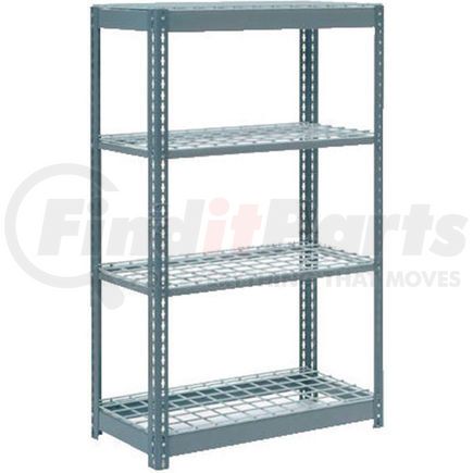 601922 by GLOBAL INDUSTRIAL - Global Industrial&#8482; Heavy Duty Shelving 36"W x 24"D x 60"H With 4 Shelves - Wire Deck - Gray