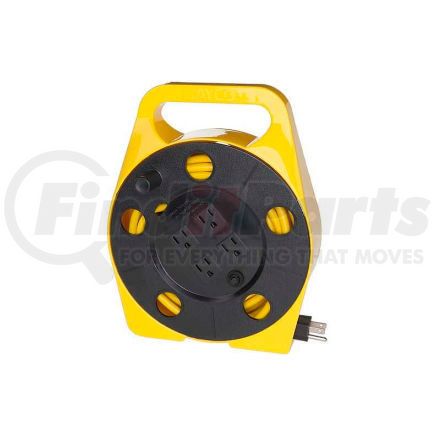 SL-755 by BAYCO PRODUCTS - Bayco&#174; Quad Plug Cord Reel SL-755, 16/3 GA, 25'L Cord, Yellow