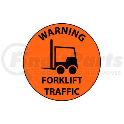WFS35 by NATIONAL MARKER COMPANY - Walk On Floor Sign - Warning Forklift Traffic