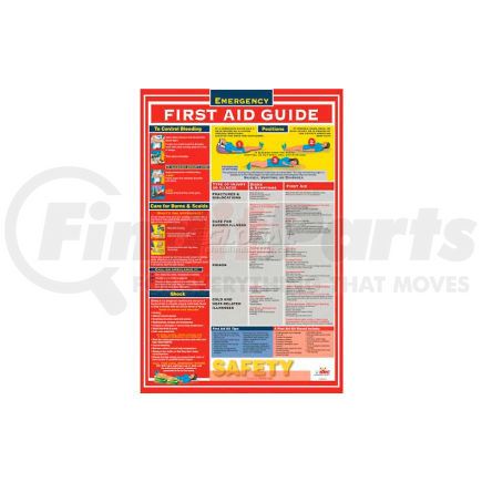 PST002 by NATIONAL MARKER COMPANY - Poster, First Aid Guidefety, 18 x 24