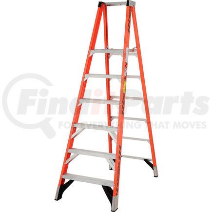 P7406 by WERNER - Werner 6' Fiberglass Platform Step Ladder 375 lb. Cap - P7406