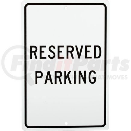 TM5H by NATIONAL MARKER COMPANY - Aluminum Sign - Reserved Parking - .063" Thick, TM5H