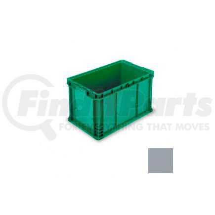 NXO2415-14-GY by LEWIS-BINS.COM - ORBIS Stakpak NXO2415-14 Modular Straight Wall Container, 24"L x 15"W x 14-1/2"H, Gray