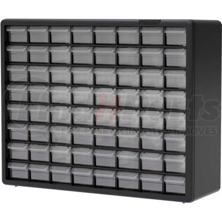 10164 by AKRO MILS - Akro-Mils Plastic Drawer Parts Cabinet 10164 - 20"W x 6-3/8"D x 15-13/16"H, Black, 64 Drawers